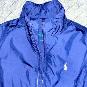 Polo Ralph Lauren Navy Twill Mockneck Vest